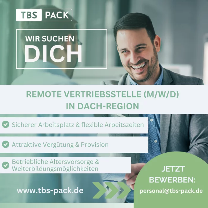 Remote Vertriebsjob in DACH Region - Stellenangebot