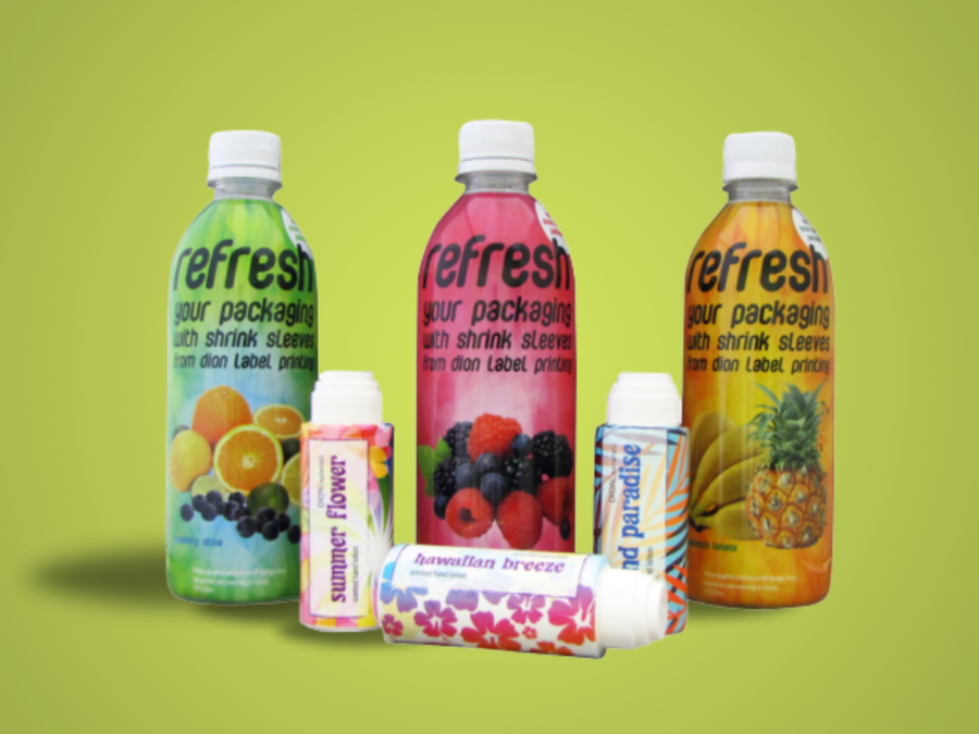 Shrink Sleeves für Flaschen, Dosen und Tuben