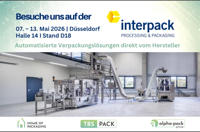 Interpack 2026 - Automatisierte Verpackungslösungen