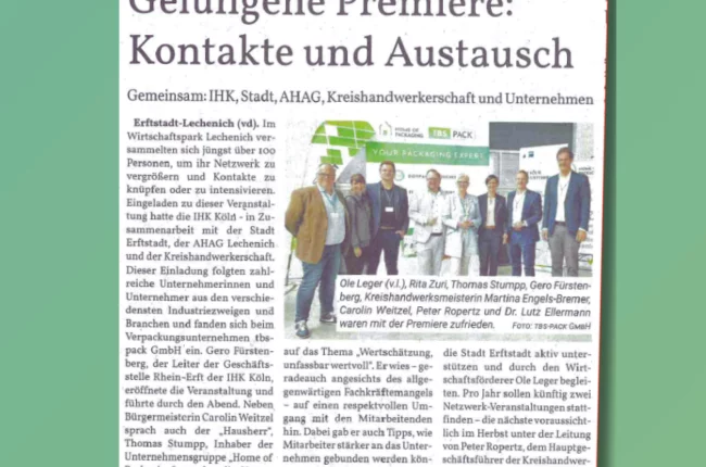 Unternehmensevent in Erftstadt